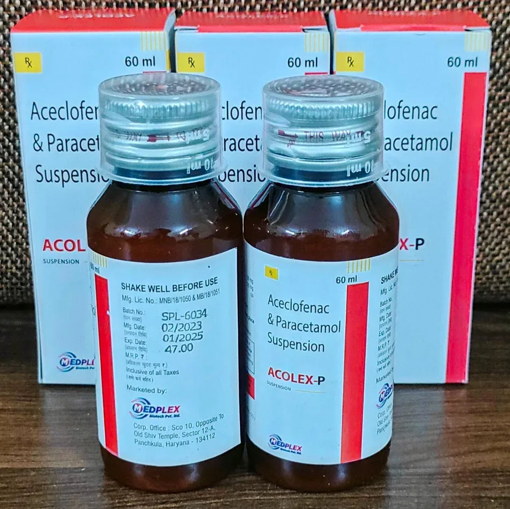 Top 10 Aceclofenac + Paracetamol Suspension Brands in India